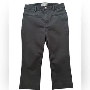 New By Anthropologie Black Capri Pants Size 4